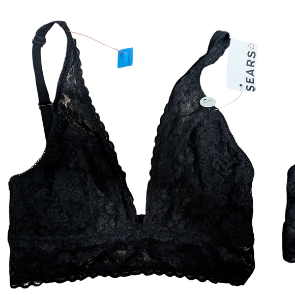 Set Of 2 Black Lace Bra Set (2x) New - Picture 2 of 3